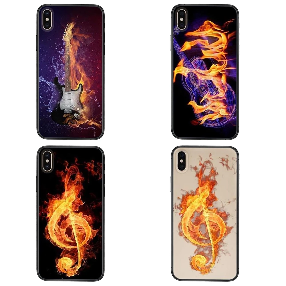 Мягкий чехол для телефона из ТПУ с музыкальной гитарой Dj Xiaomi Redmi 9 8 7 K40 9A 9C Pro Plus Nfc K30