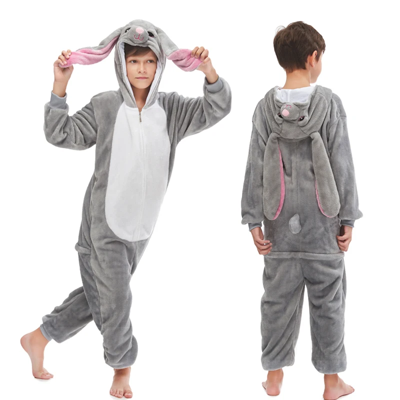 Kigurumi/Пижама с единорогом; комбинезон с животными для детей; одежда для сна для мальчиков и девочек; детская пижама с рисунком единорога; зимний комбинезон