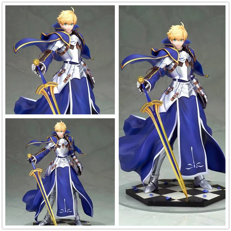 Anime Fate Grand Order Saber Arthur Pendragon with Excalibur 1/8 Scale PVC Action Figure Collection Model Kids Toys Doll 24cm