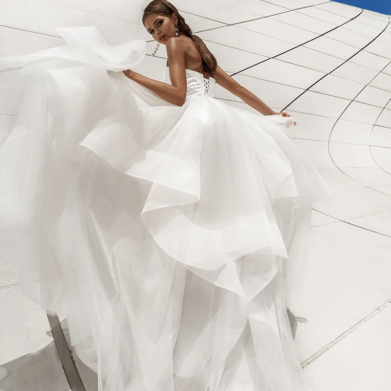 Великолепные милые свадебные платья с корсетом без рукавов свадебное платье из