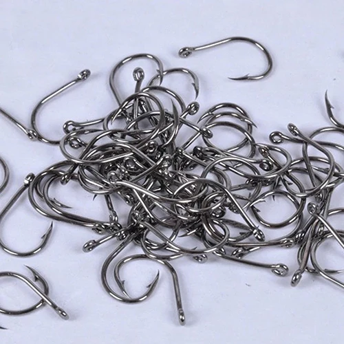 

1000PCS High Carbon Steel Fishhooks barbed Hook Soft Lure Fishing Bait Fish hooks High Efficiency Barbed Fishing Hooksith Box