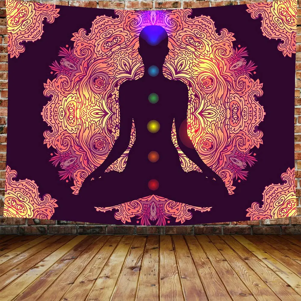 

Mandala Design Meditation Zen Psychedelic Wall Hanging Hippie for Bedroom Living Room Dorm