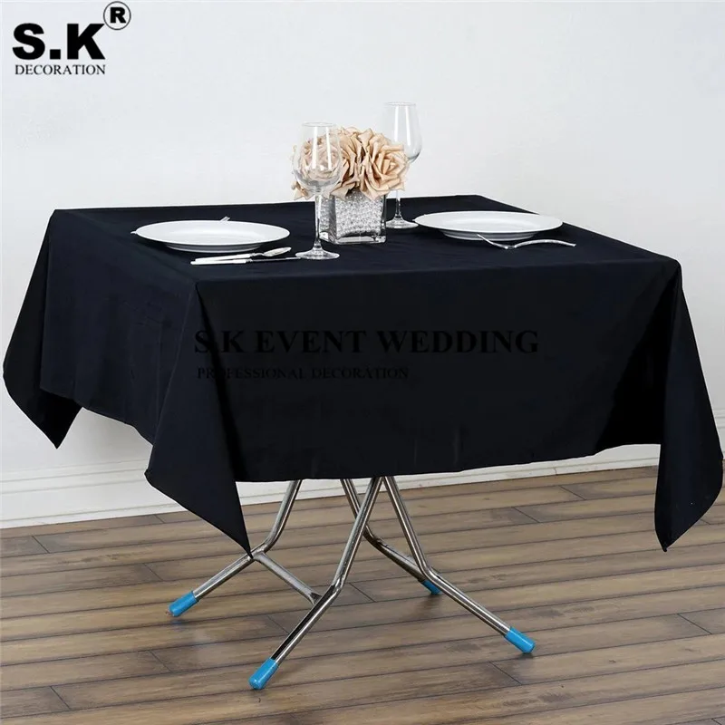 

Квадратная Банкетная скатерть из полиэстера, свадебная скатерть для украшения свадебного банкета