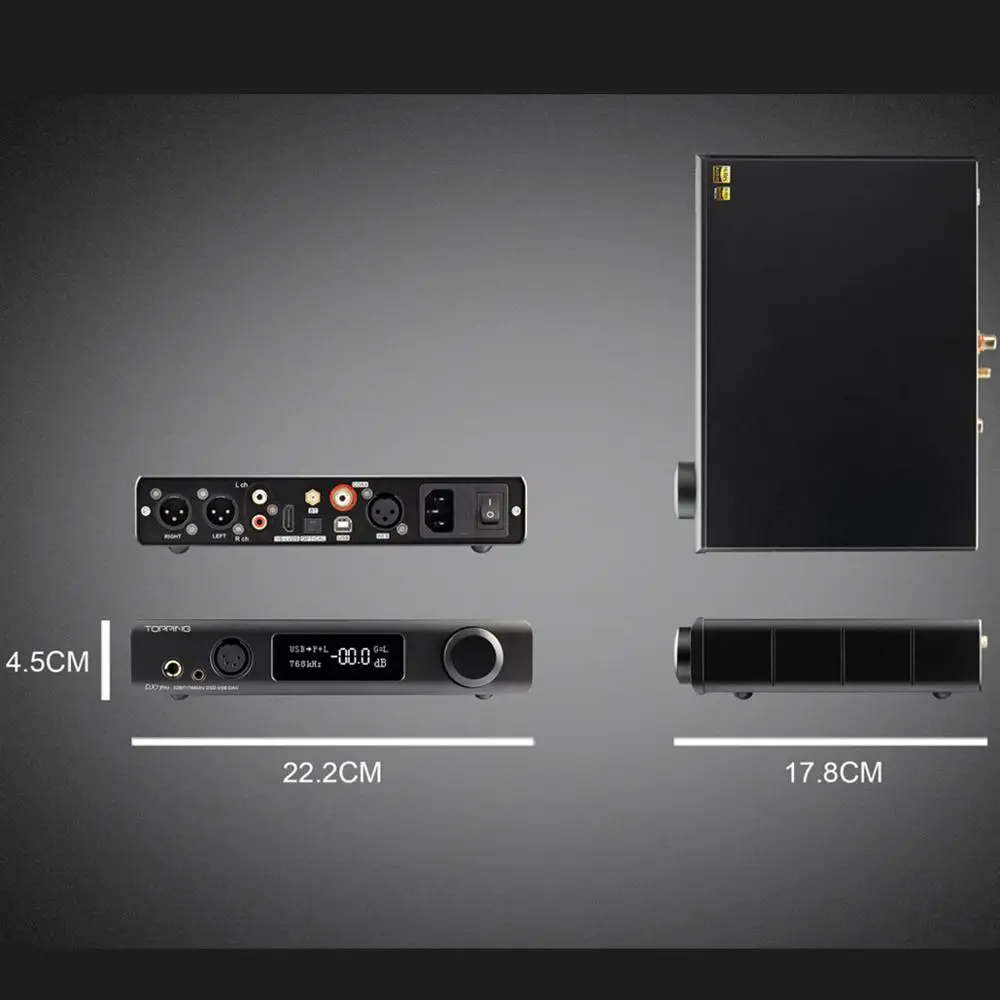 TOPPING DX7PRO ES9038PRO USB DAC XMOS XU208 усилитель для наушников CSR8675 Bluetooth 5 0 LDAC DSD1024 32 бит 768 кГц DX7