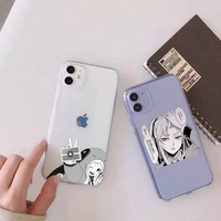 kakegurui jabami yumeko phone case for iphone 13 12 11 mini x xs xr pro max 8 7 6s 6 plus transparent soft