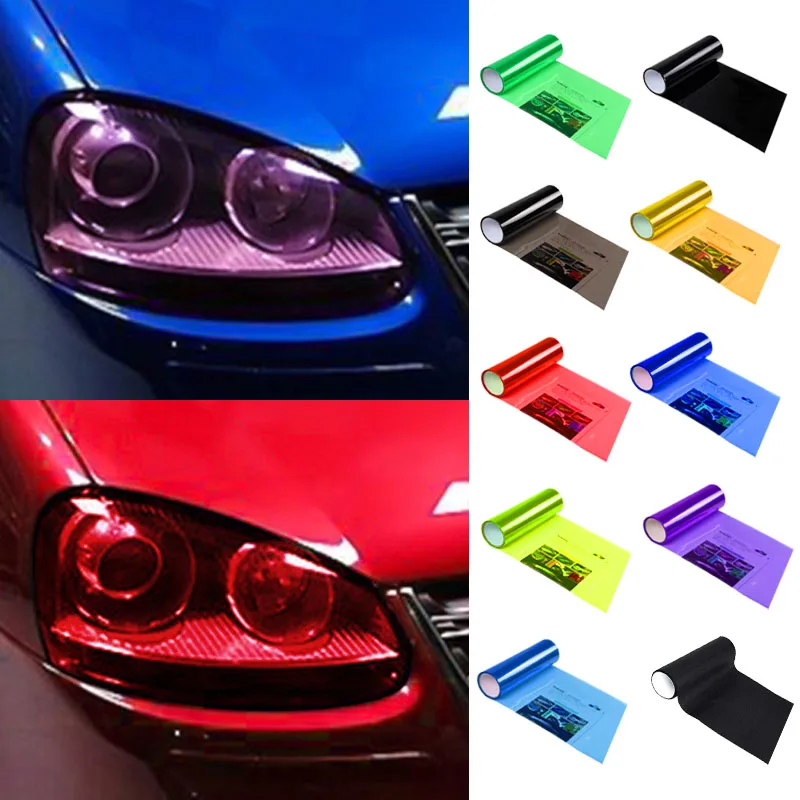 30 см х 100 Автомобильный задний светильник противотуманный виниловая пленка для