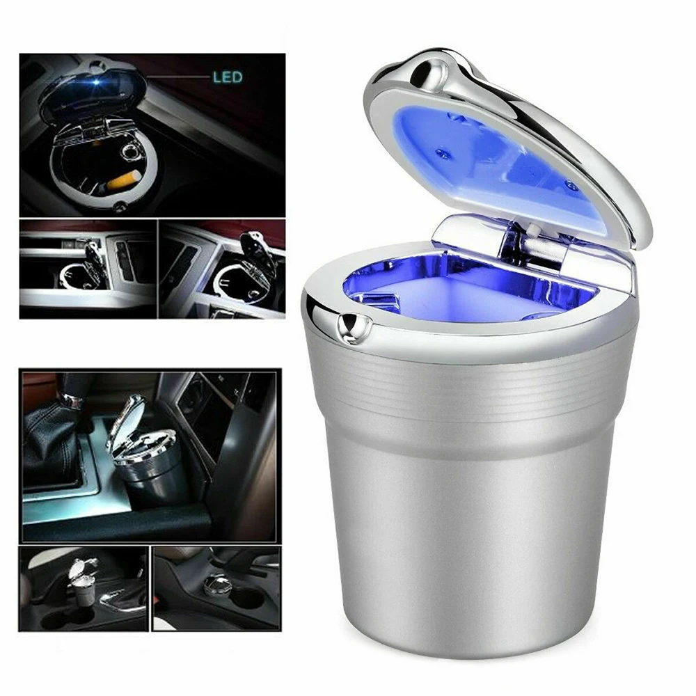 

Car LEDashtray LED LightAshtray Travel Holder Cup Accessories Portable