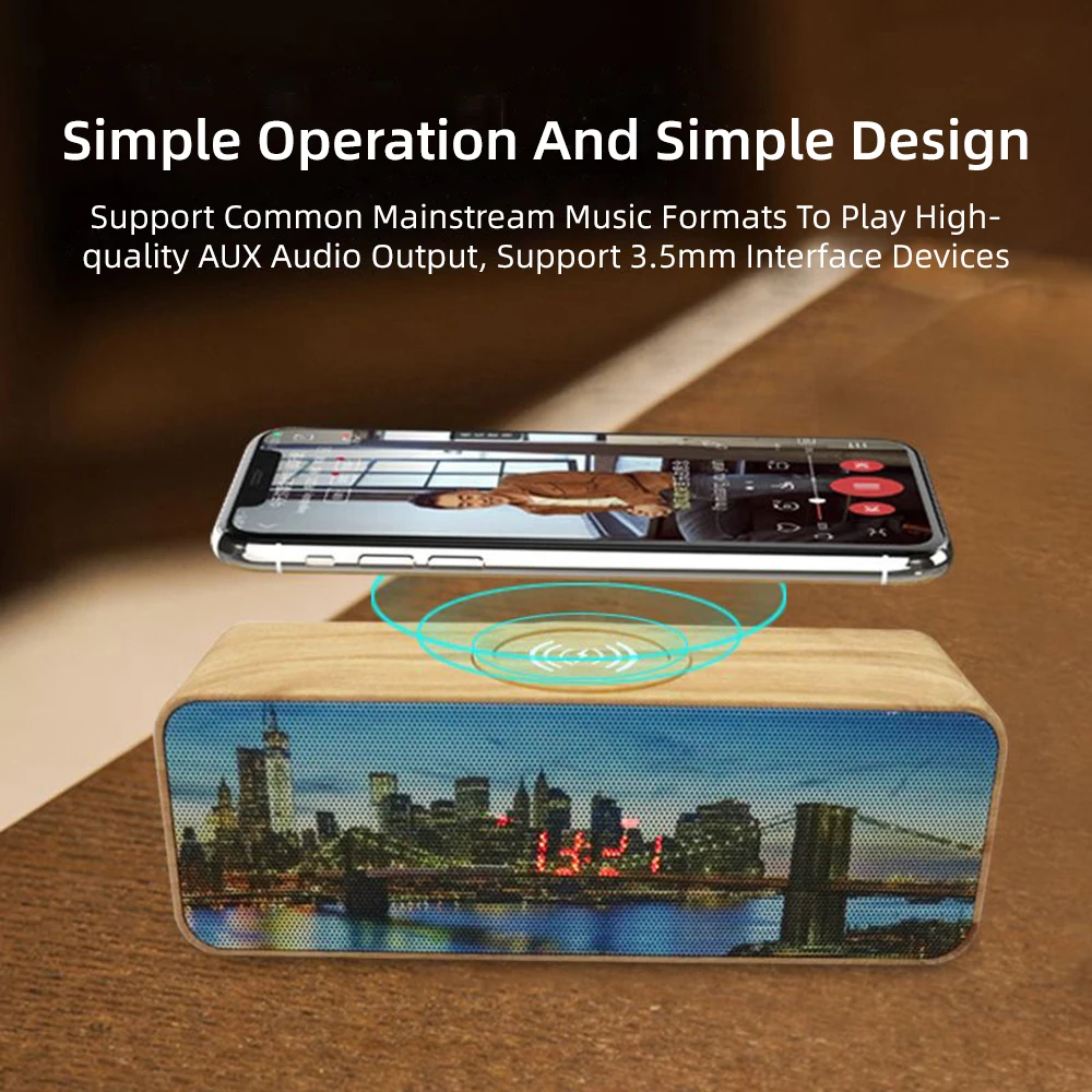 Bluetooth открытый динамик W5 большой объем сабвуфер беспроводной зарядки мини аудио