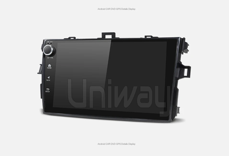 Uniway android 9,0 автомобильный dvd для toyota corolla 2008 2007 2009 2010 2011 2012 автомобильный проигрыватель с радио и GPS головное устройство навигация Мультимедиа