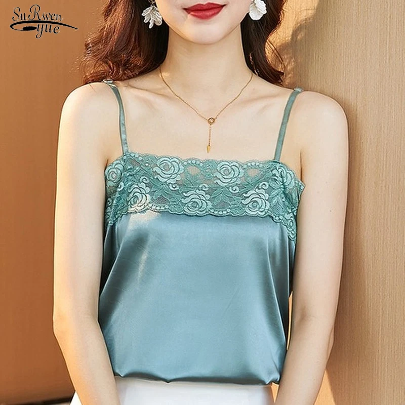 

Элегантная Сексуальная Блузка с V-образным вырезом и вышивкой, атласные топы, женские эластичные атласные рубашки, блузки, женские шелковые ...