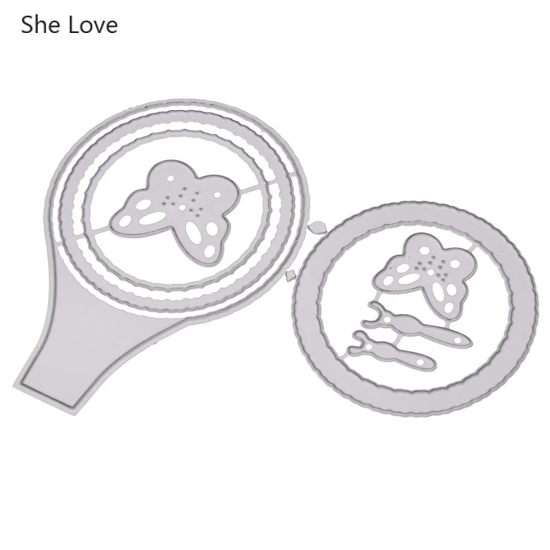 Она любит в виде звезды луны сердца шаблон металла Вырубные штампы для Diy