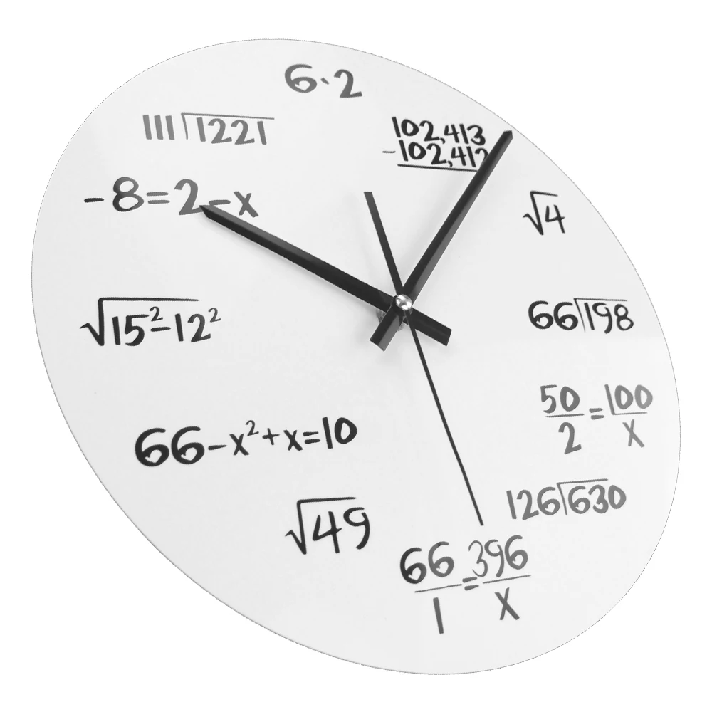 Творческий Математика формула настенные часы 2021 новый современный дизайн Винтаж