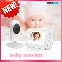 3.2 inch digital baby monitor two-way intercom, room temperature display, music playback, night vision children and elderly care