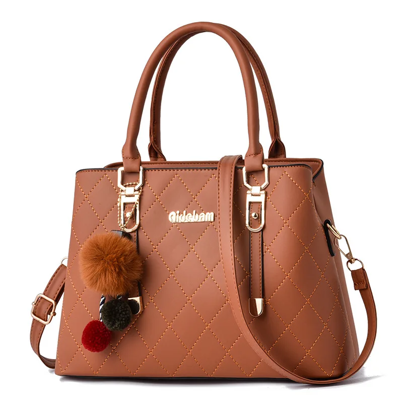 

2021 autumn fashion handbag large capacity embroidered shoulder bag messenger bag female bag leather handbags for women