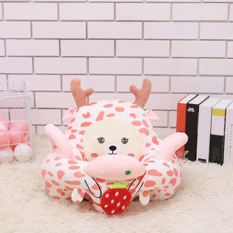 

Sofa Support Seat Cover Baby Plush Chair Learn To Sit Comfortable Toddler Nest Puff Washable without Filler Cradle Sofa Chair