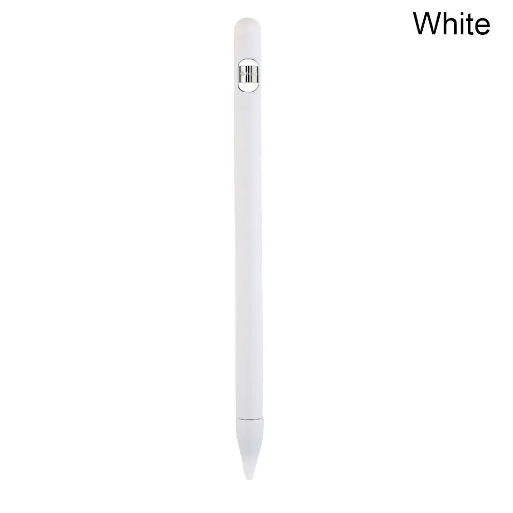 Белый Полноцветный Мягкий силиконовый чехол для Apple Pencil, силиконовый чехол для iPad Pro Tablet Touch Pen, карандаш-стилус, чехол - Цвета: Белый