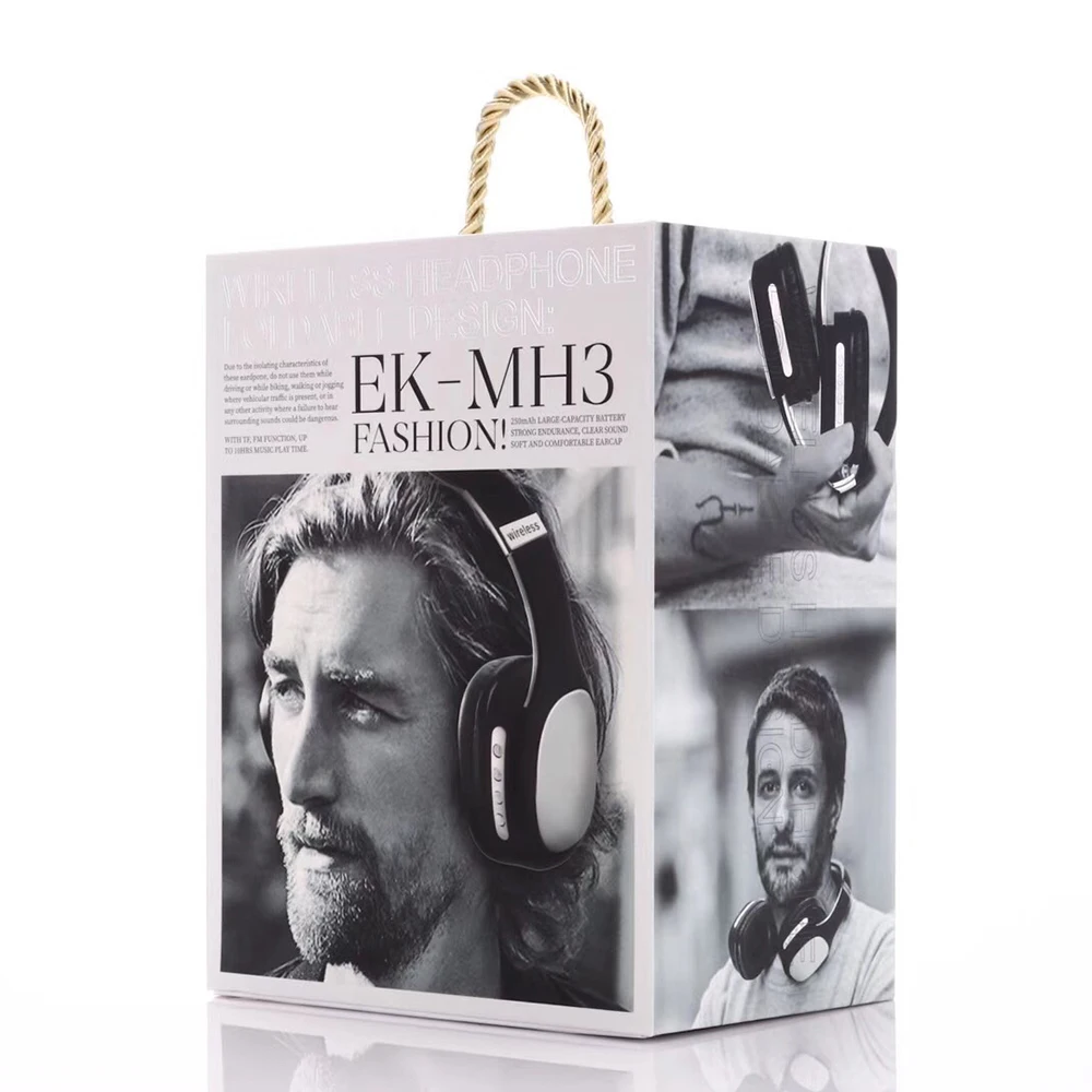 

MH3 Wireless Bluetooth Headphones Stereo Headset Adjustable Gaming Earphones With Microphone For iphone ipod PC phone Lattop Mp3