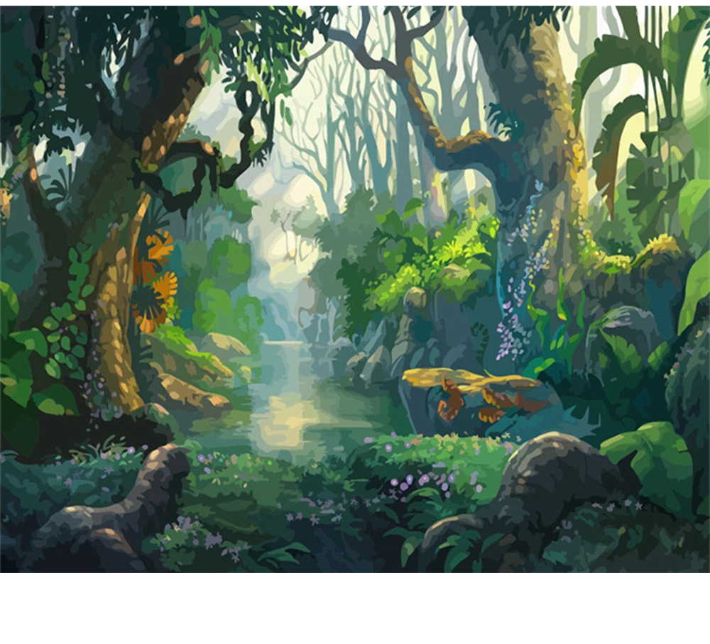 

CraftArtGo картина по номерам пейзаж рисунок на холсте Ручная роспись подарок алмазов картина по номерам водопад комплекты, украшение для дома