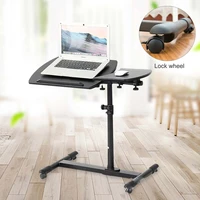 laptop table foldable movable bedside desk multifunctional laptop stand lifting side table for home room office 44x40cm