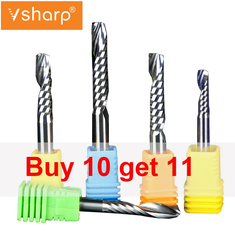 Спиральный фрезерный станок с ЧПУ гравировальная Концевая фреза из карбида