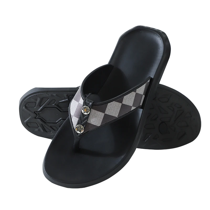 

New Arrival Summer Men Flip Flops Luxury High Quality Beach Sandals Anti-slip Zapatos Hombre Casual Shoes Wholesale Toe Sandals