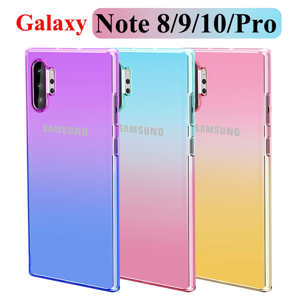 Note10 Pro защитный чехол для samsung Galaxy Note 9 Note9 8 10 градиент кожи 5G бампер Sansung Coque Not9 |