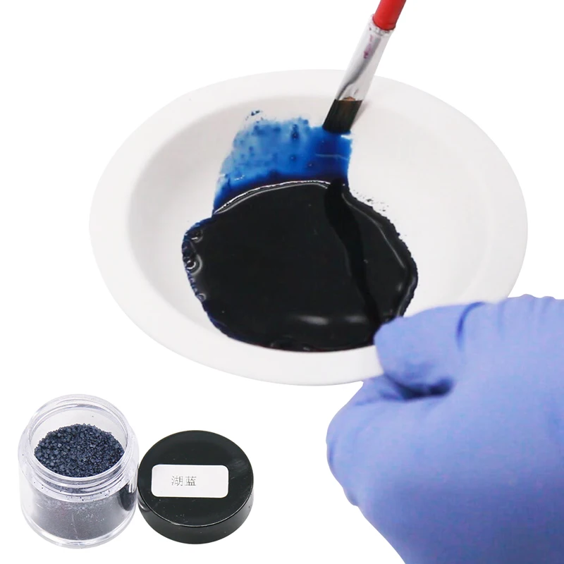 Пигмент для окрашивания ткани светло-голубого цвета 10 г одежды перьев бамбука