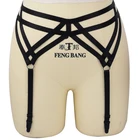 JLX. Портупея, черный пастельный ремень, женское сексуальное свадебное нижнее белье для невесты, чулки, подвязки, пояс для тела, бондаж, клетка, белье