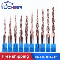%e3%80%90wholesale tools%e3%80%91ucheer 6mm hrc55 taper ball nose milling cutter cnc tool carbide end mill woodworking router bits