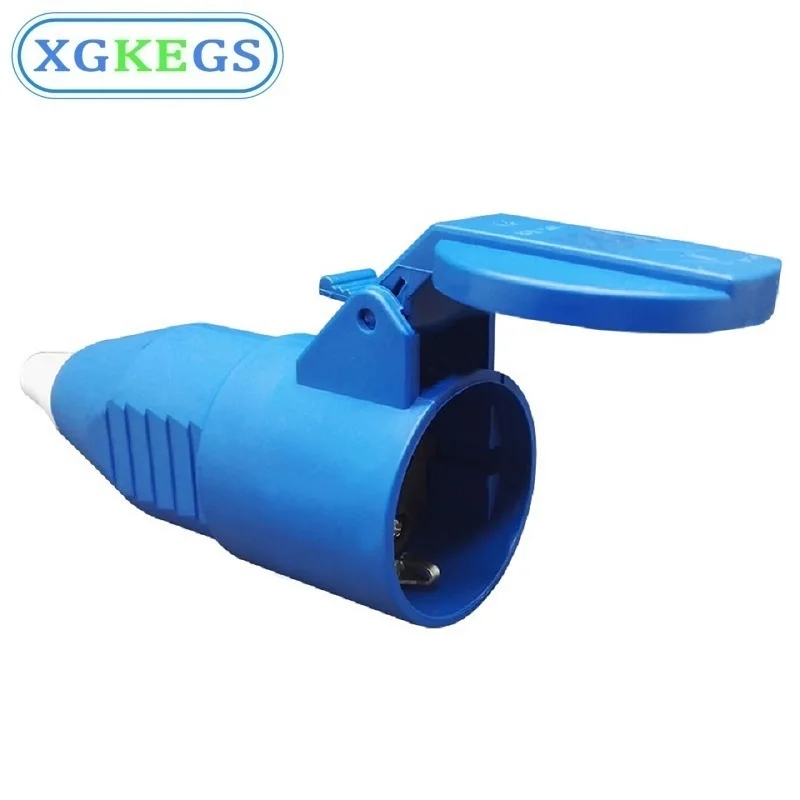 ЕС русский Водонепроницаемый IP54 2 контактный мужской женский разъем Schuko Rewireable