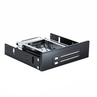 2 bay 2 5 inch to 5 25in optical drive tray sata hddssd mobile rack for 2 5in ssd enclosure
