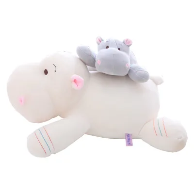 1 шт. 28/40/50 см Kawaii Hippo плюшевые куклы Мягкие Пуховые хлопковые подушки в виде