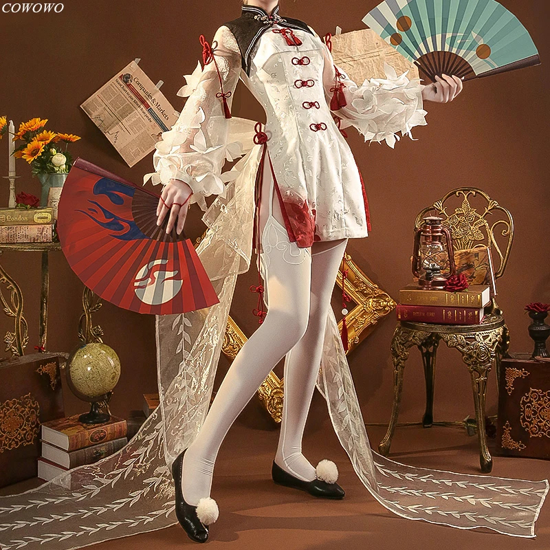 

Anime! Game Onmyoji Shiranui SSR MoDuQiMeng Skin Cheongsam Lovely Dress Uniform Cosplay Costume Halloween Suit NEW Free Shipping