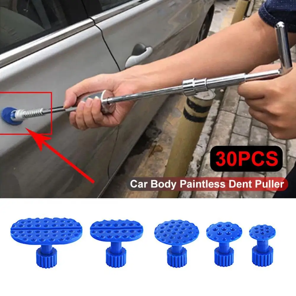 

30Pcs Car Body Paintless Dent Puller Tabs Remover Automobile Repair Tool Set Removal Kits for Vehicle Car Auto
