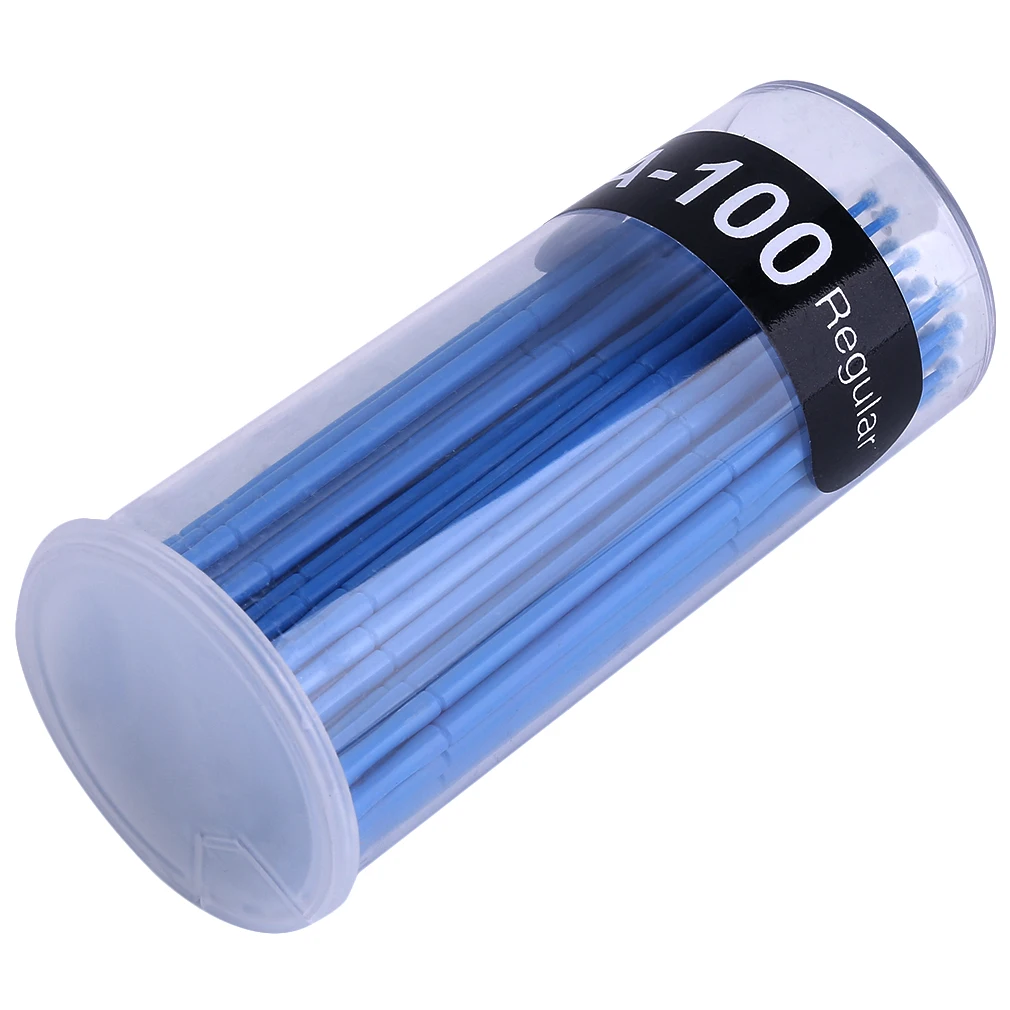 

100pcs/set Professional Eyelashes Makeup Use Plastic Disposable Eyelash Cleaning Stick Cleaning Brush Stick