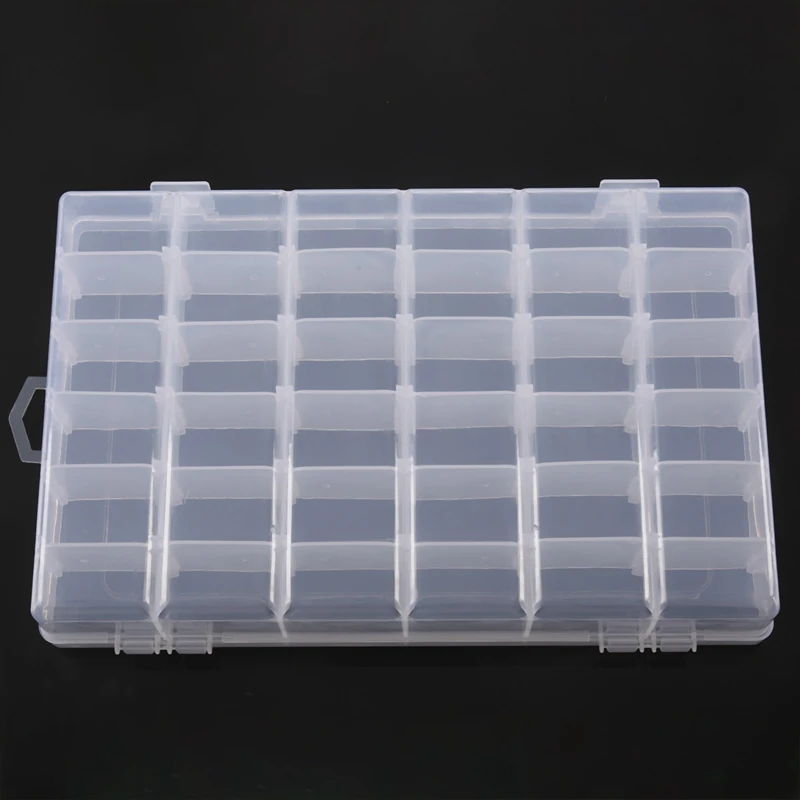 

36 compartment jewelry adjustable new plastic Organizer