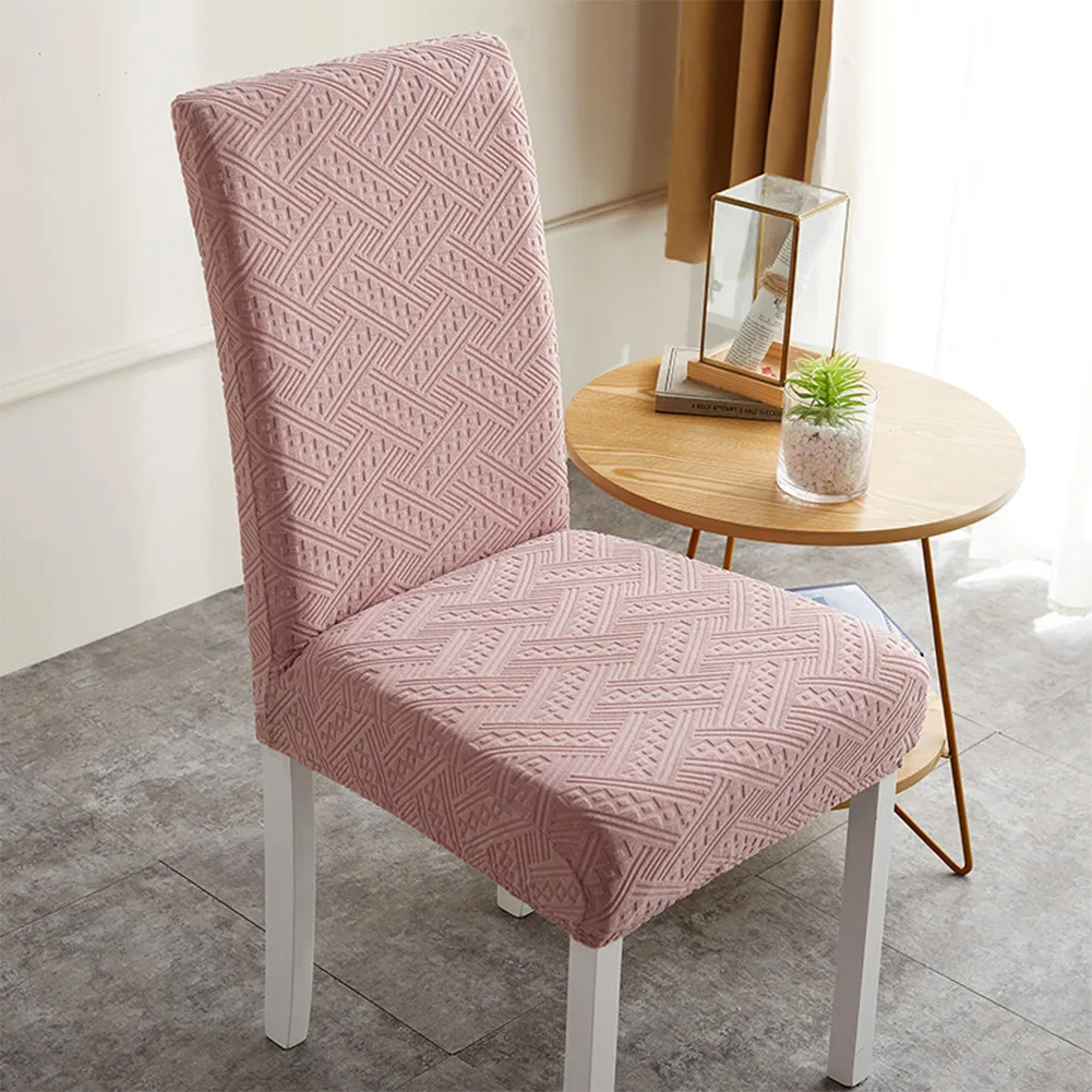 

Stretch Chair Covers Polyester Anti-wrinkle Waterproof Simplicity With Backs Jacquard Spandex Covers Decoration Home Texti