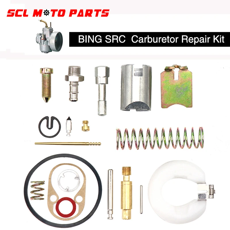 

ALconstar- Puch 17mm Carburetor repair kit for BING SRC 1/17/54 Zundapp Hercules Kreidler Puch CARB Spare Parts