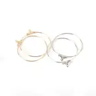 50 шт.лот 30 40 мм медные круглые большие круглые проволочные Серьги обручи для сережек своими руками принадлежности для изготовления ювелирных изделий