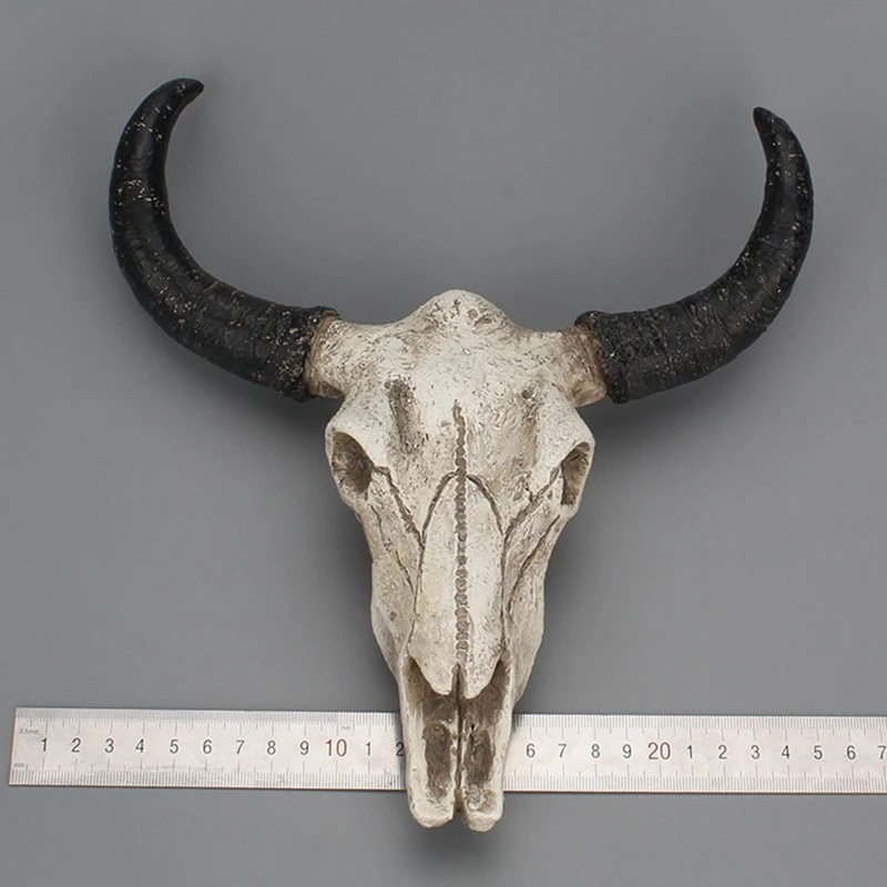 Качественная полимерная голова черепа коровы Longhorn Настенный декор 3D фигурки