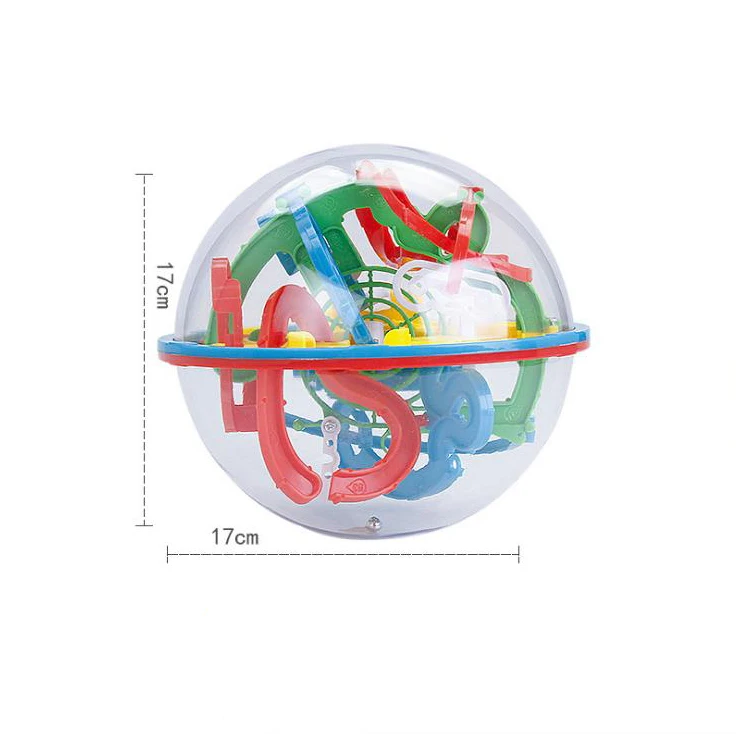 3D puzzle maze ball balance game intelligence toy 3D three-dimensional beads education children's educational toys gift,6 sizes