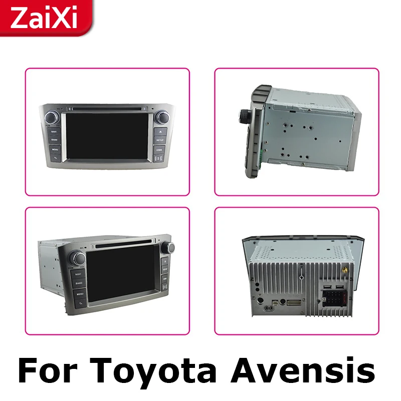 ZaiXi 2Din мультимедийный плеер для Toyota Avensis 2003 ~ 2009 Android радио GPS навигация IPS экран HiFi Wi