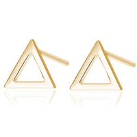 new fashion earrings 925 silver geometric triangle earrings simple earrings for women jewelry gift wholesale