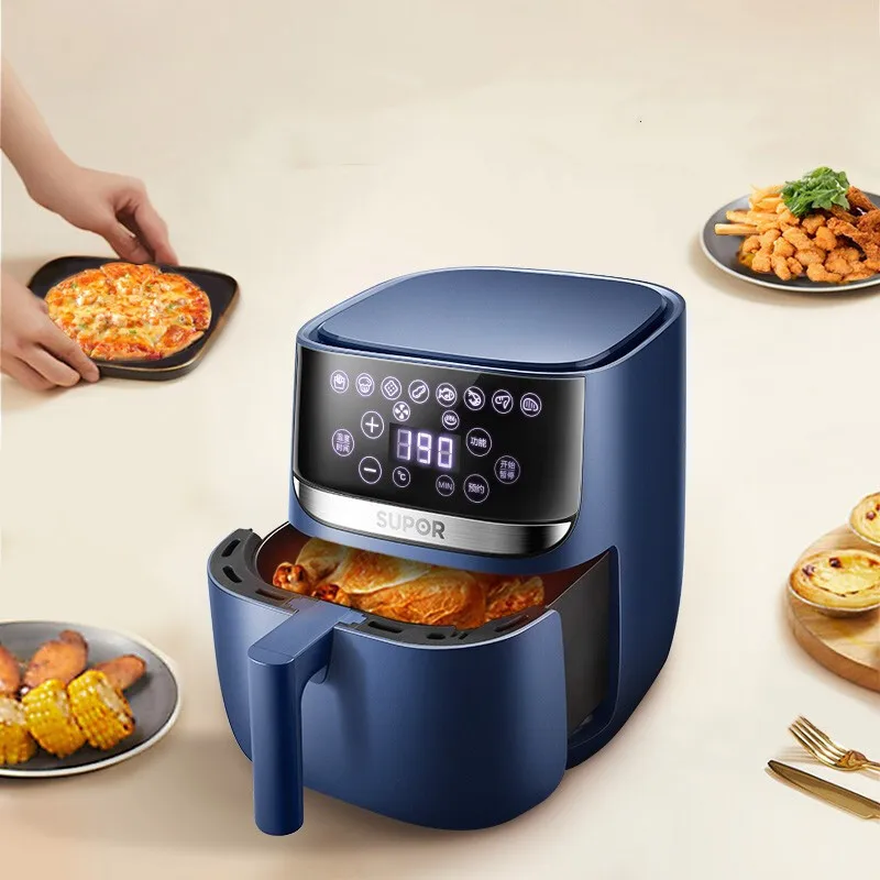 

SUPOR Air Fryer Home 6L Large Capacity Smart Fryer Oil Free Low Fat Frying Liquid Crystal Touch Smart Reservation KD60D618