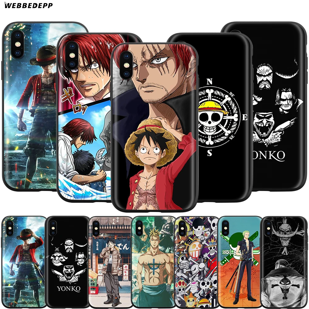 Webbedepp Аниме One Piece Луффи чехол для Apple iPhone 12 Mini 11 Pro XS Max XR X 8 7 6 6S Plus 5 5S SE|Бамперы| |