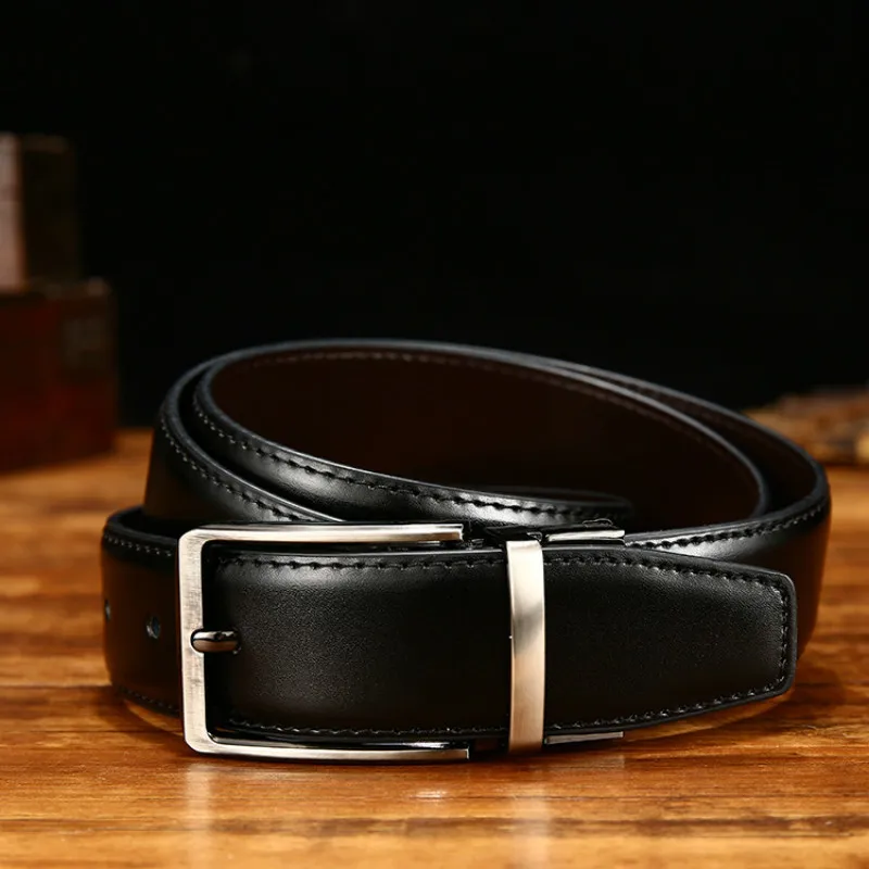 Peikong New Fashion Men's Genuine Leather Belts Designer Belt For Man Pin Buckle With Strap Business Dress Male | Аксессуары для