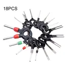 Инструменты для снятия клемм, 18 шт., обжимной соединитель для электропроводки автомобиля, извлекатель контактов, инструмент для ремонта автомобильных штекеров, автомобильные аксессуары