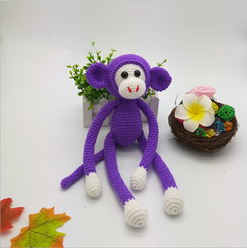 1 шт. обезьяна ручной работы детские мягкие плюшевые животные игрушки куклы милые