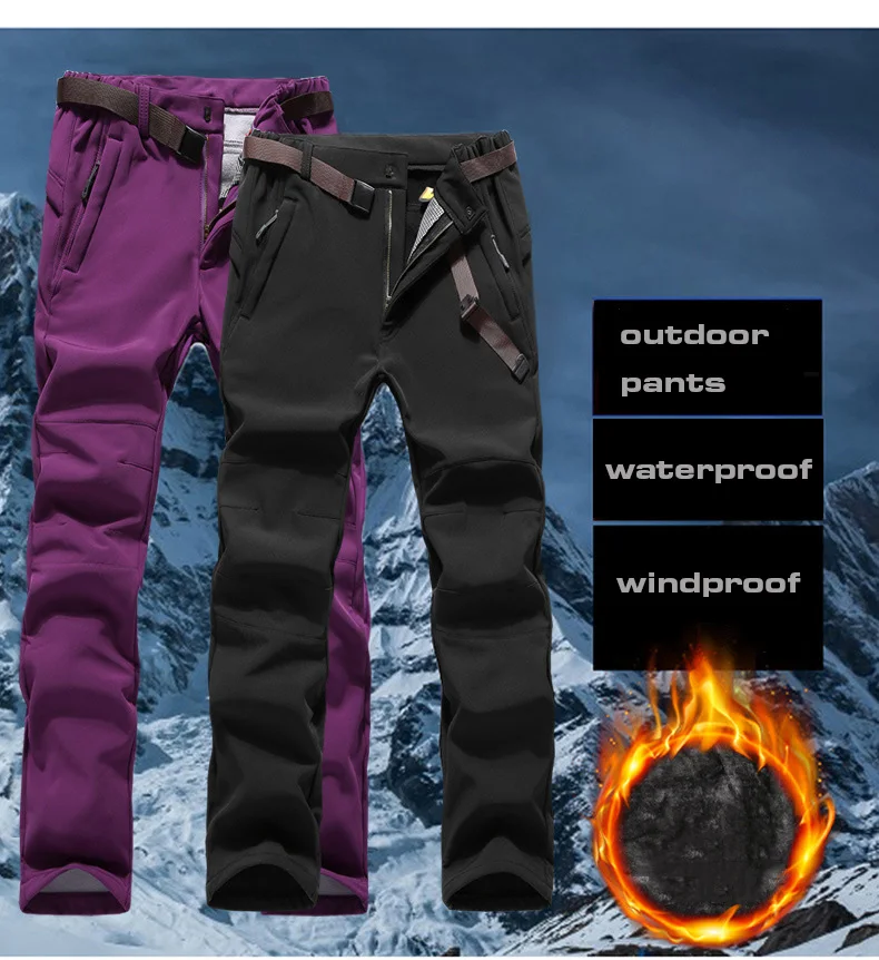 Зимняя мужская походная куртка и Походные штаны на флисовой подкладке плотное