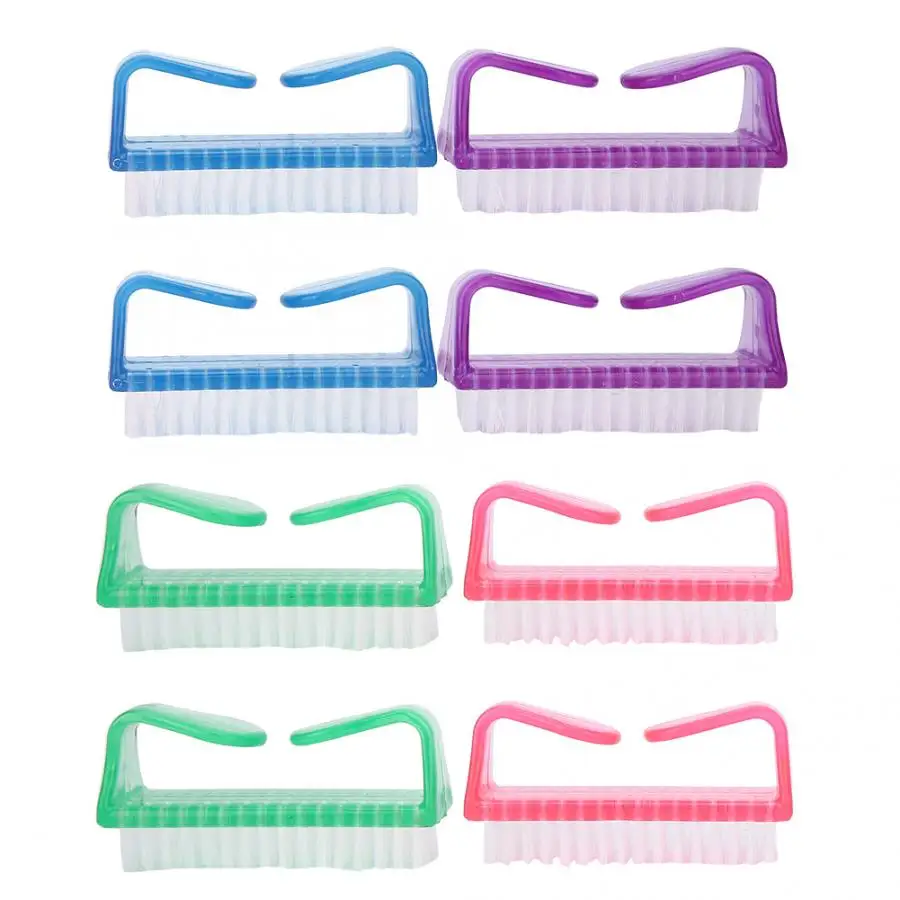 Большая Роговая кисть для дизайна ногтей пластиковые щетки очистки пыли тонкая